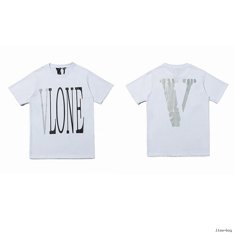 Vlone Patterned Logo T-shirt Black Purple Vlone with Signature Styling