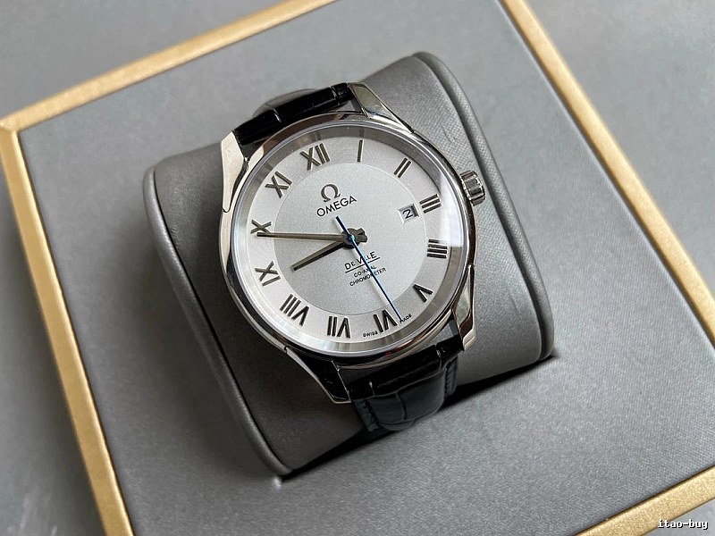 Watch by Omega with White Dial Dress Watch in
