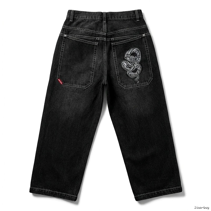 Y2K black retro jeans